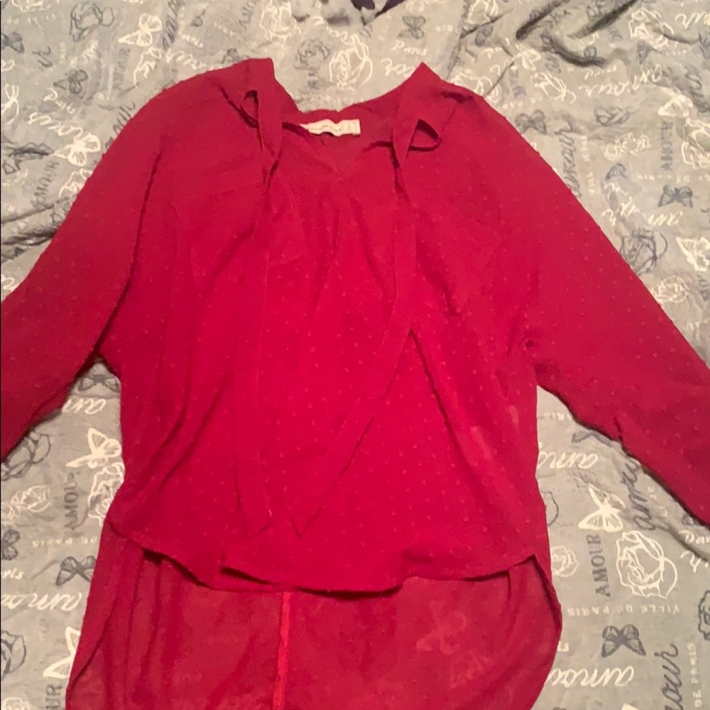 super cute sheer blouse